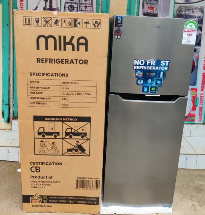 mika 197l no frost double door refrigerator mika 197l no frost double door refrigerator
